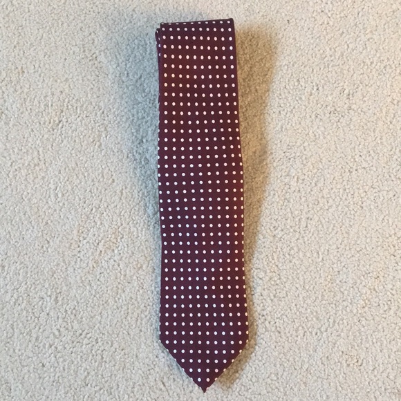 Polo Ralph Lauren Other - Polo Ralph Lauren maroon w/polkadots men’s necktie